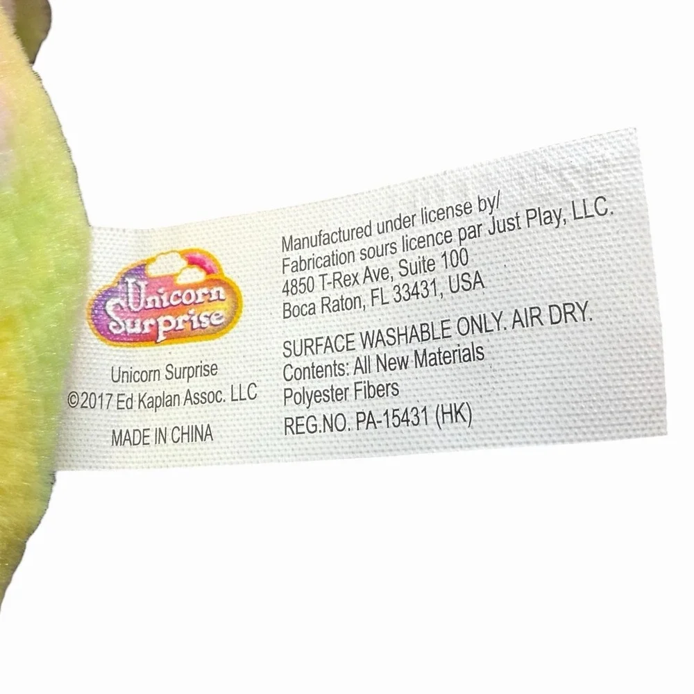 2018 Unicorn Surprise Plush Pastel Tie Dye Mom‎ 2 Babies Pastel Stuffed Doll 10